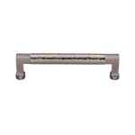 M Marcus Heritage Brass Cabinet Pull Bauhaus Hammered Design 128mm Centre to Centre